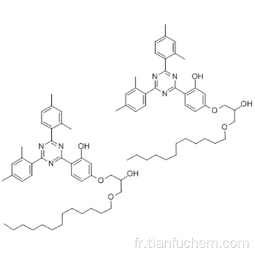 2- [4- [2-HYDROXY-3-TRIDECYL OXYPROPYL] OXY] -2-HYDROXYPHENYL] -4,6-BIS (2,4-DIMÉTHYLPHÉNYL) -1,3,5-TRIAZINE ET 2- [4- [ 2-HYDROXY-3-DODECYL OXYPROPYL] OXY] -2-HYDROXYPHENYL] -4,6-BIS (2,4-DIMETHYLPHENYL) -1,3,5-TRIAZINE CAS 153519-44-9